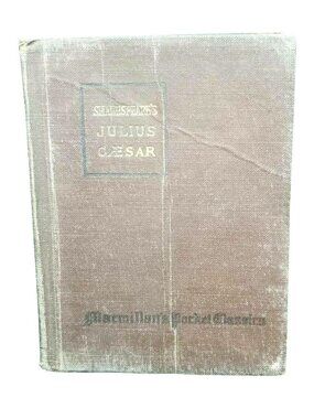 Shakespeare's Julius Caesar 1921 Hardcover Book w Notes Original Copyright 1900